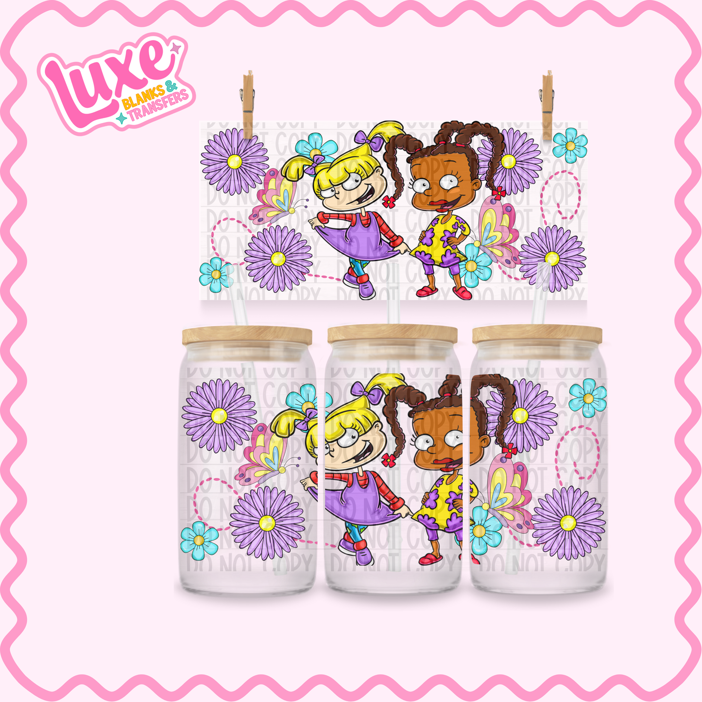 16oz UV DTF Wrap | Rug Kids Characters | #2469
