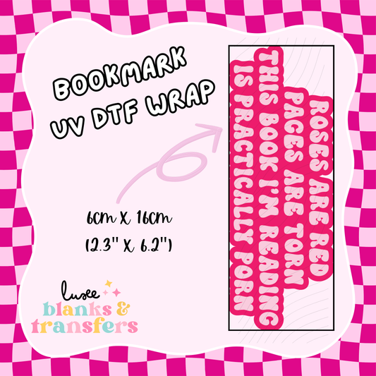 Bookmark UV DTF Wrap (#D19)