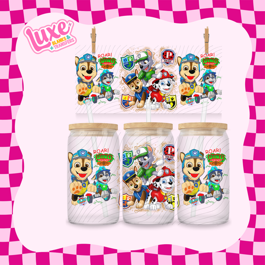 Paw Show Friends | 16oz UV DTF Wrap | #1690