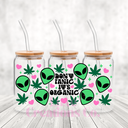 Don't Panic It's Organic UV DTF Wrap (#106)