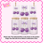 16oz UV DTF Wrap | Purple VL Pattern Cherry | #2037