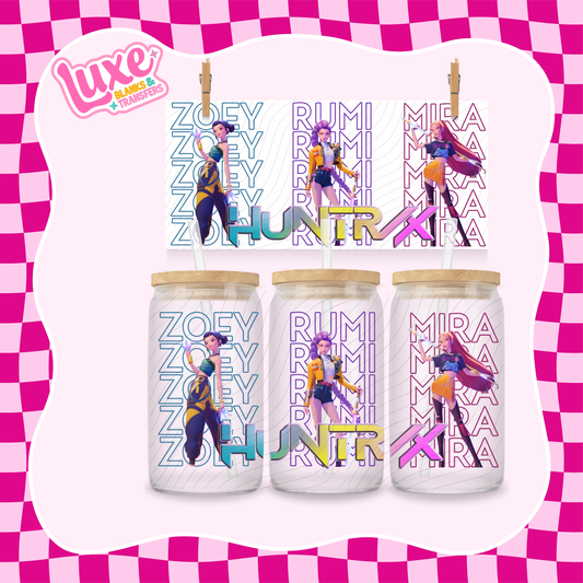 16oz UV DTF Wrap | K-Pop Demon Hunters #1196 | READY TO SHIP