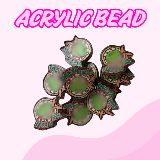 Flatback Acrylic Bead | Turtle