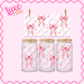 16oz UV DTF Wrap | Cutesy Pink Bows | #2171