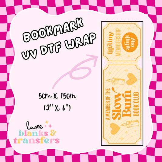 Bookmark UV DTF Wrap (#D20)