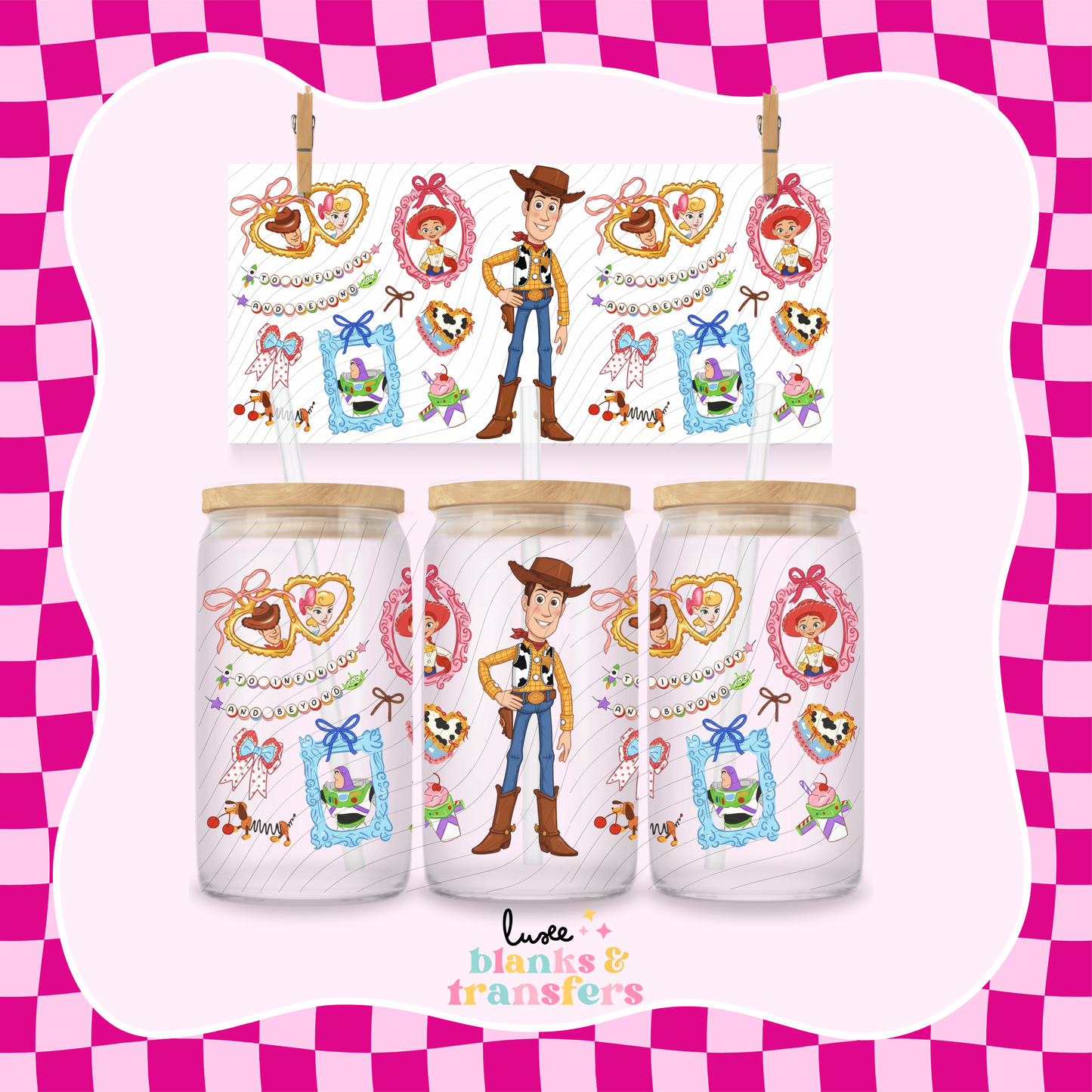 Cutesy Toy Characters UV DTF Wrap (#678)