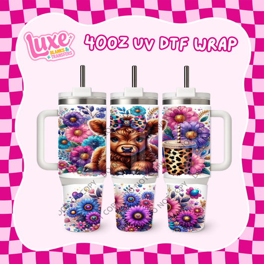 40oz UV DTF Wrap | Purple Highland | #B77