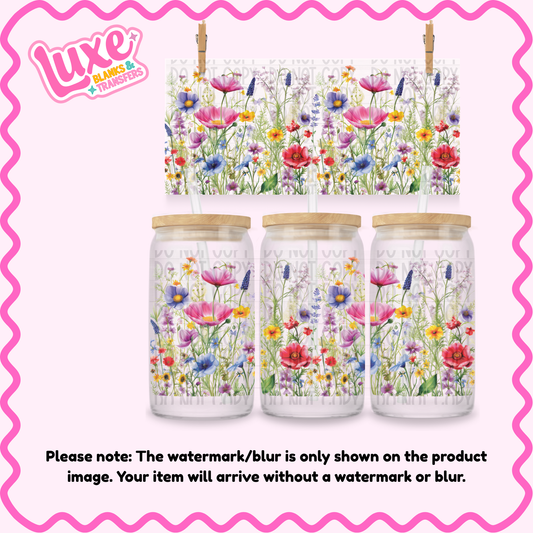 16oz UV DTF Wrap | Flowers | #3920