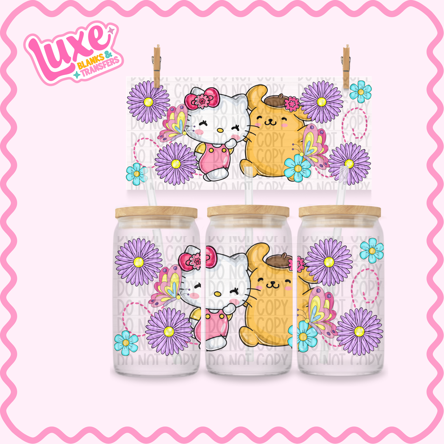 16oz UV DTF Wrap | Cutesy San.rio | #2473