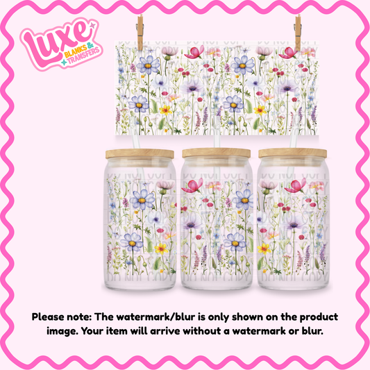 16oz UV DTF Wrap | Flowers | #3921
