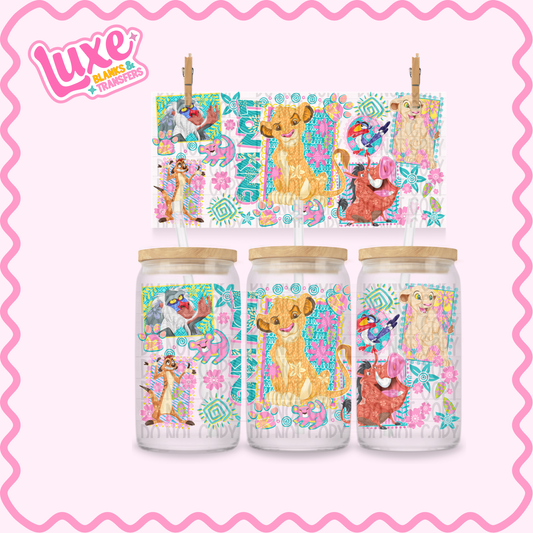 16oz UV DTF Wrap | Lion Movie Kids | #3379