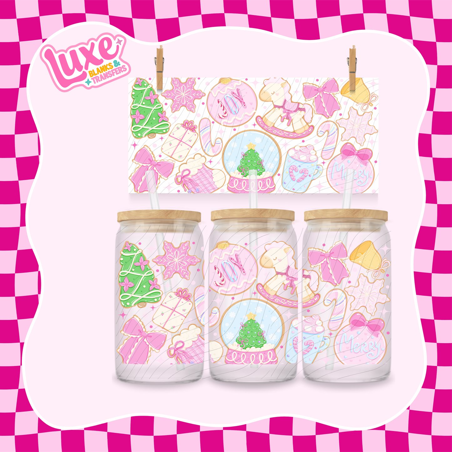 Cutesy Xmas | UV DTF Wrap | #1200
