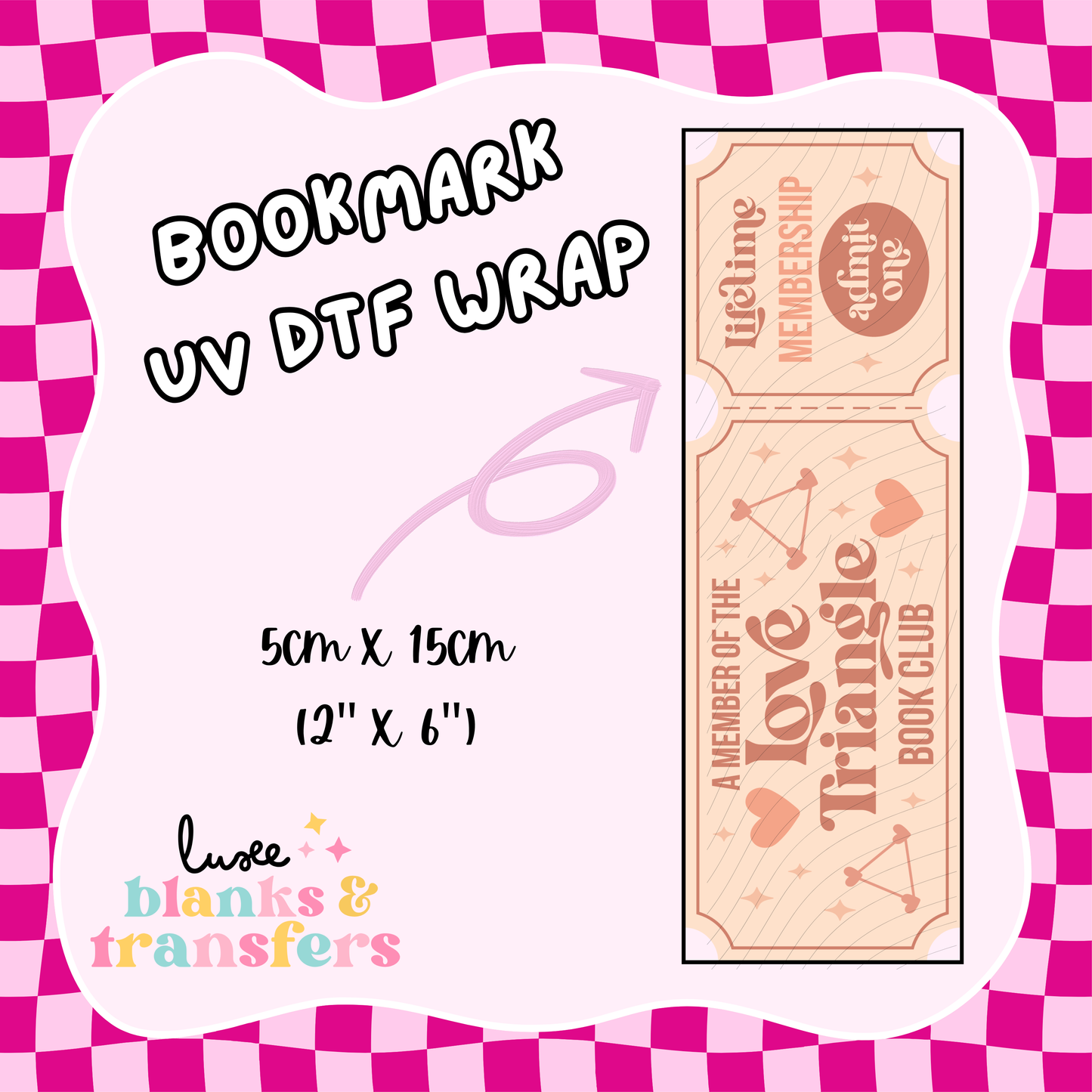 Bookmark UV DTF Wrap (#D23)