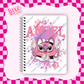 A5 Journal UV DTF Transfer | Pink Alien Splash | #A85