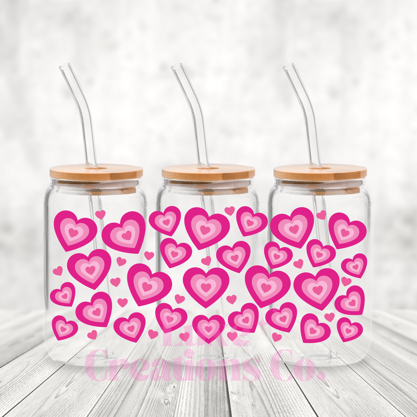 Y2K Hearts UV DTF Wrap (#102)