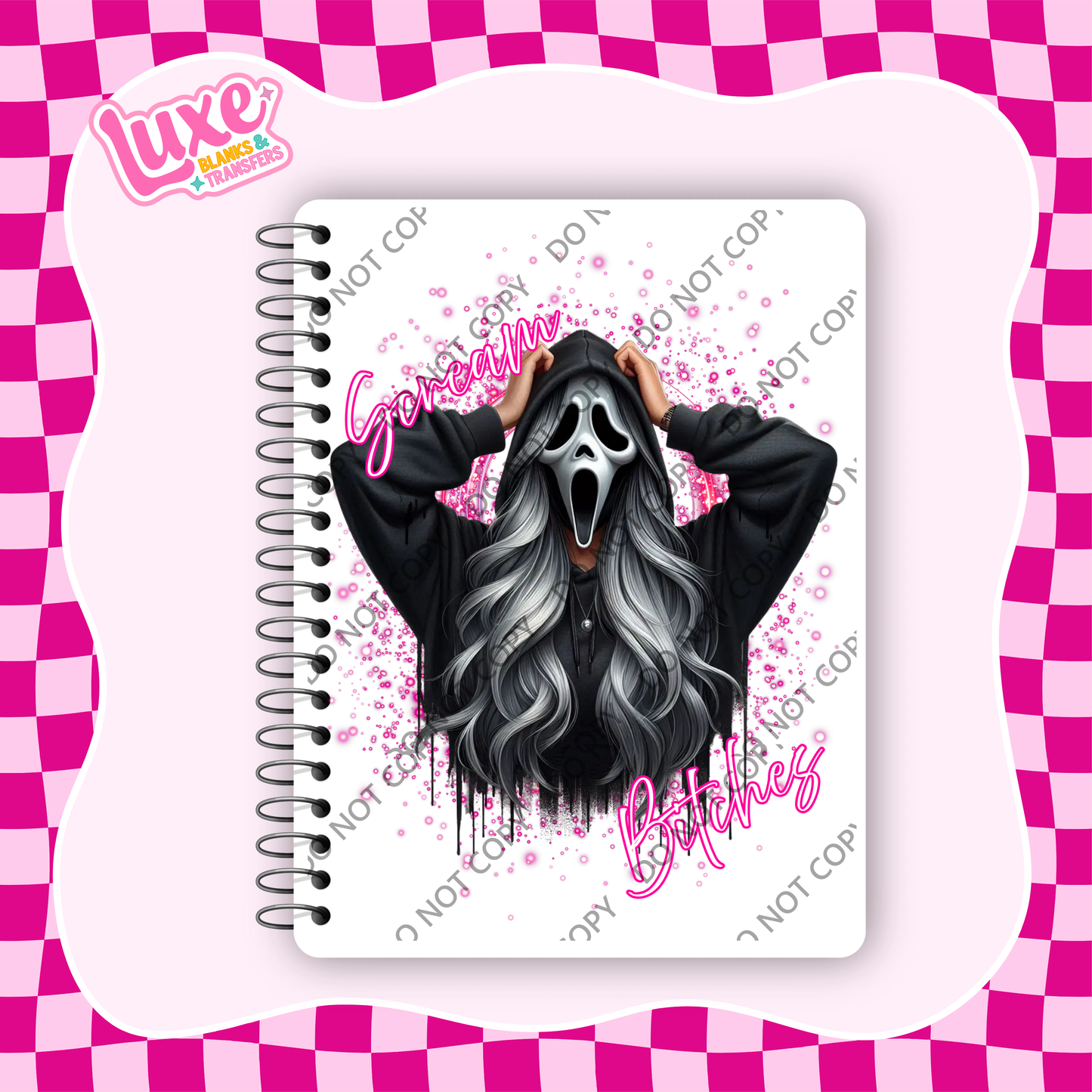 A5 Journal UV DTF Transfer | Scream B | #A86