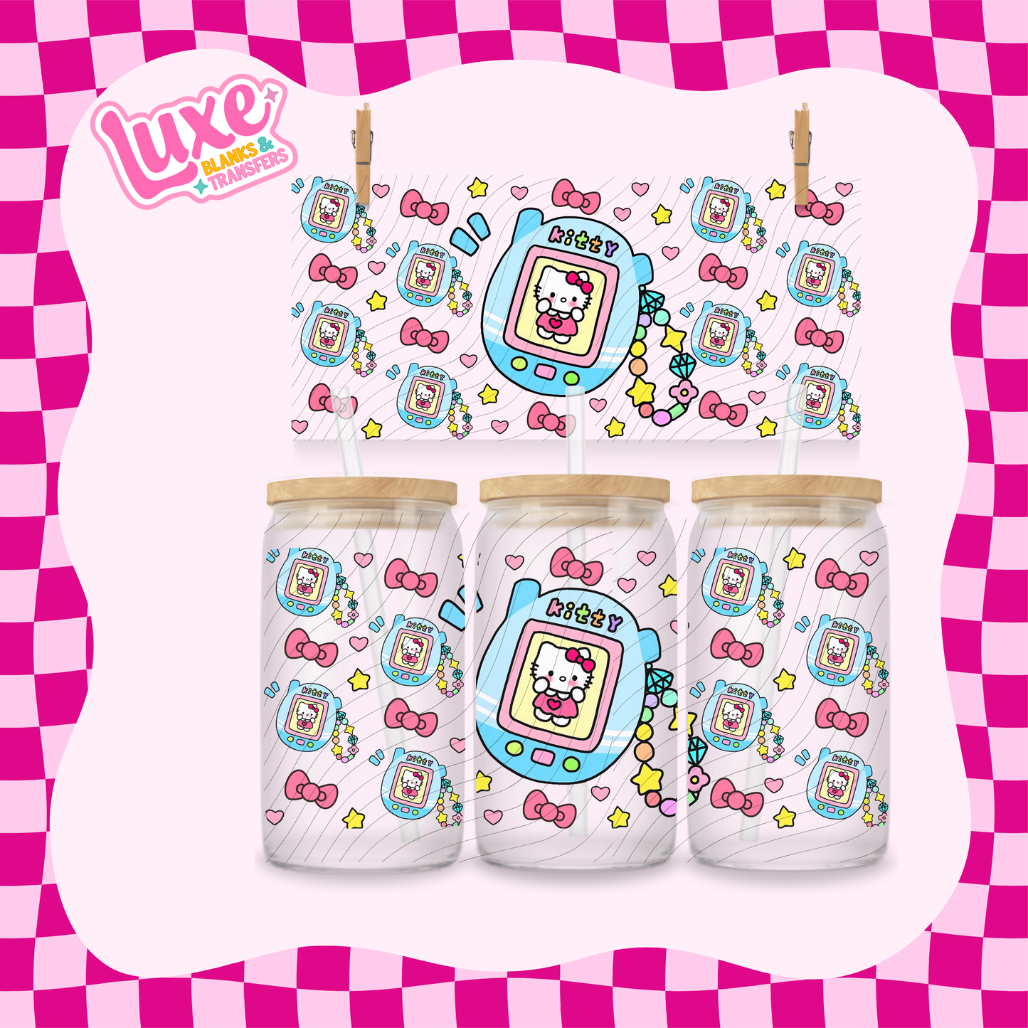 HK Tamagotchi | 16oz UV DTF Wrap | #1697