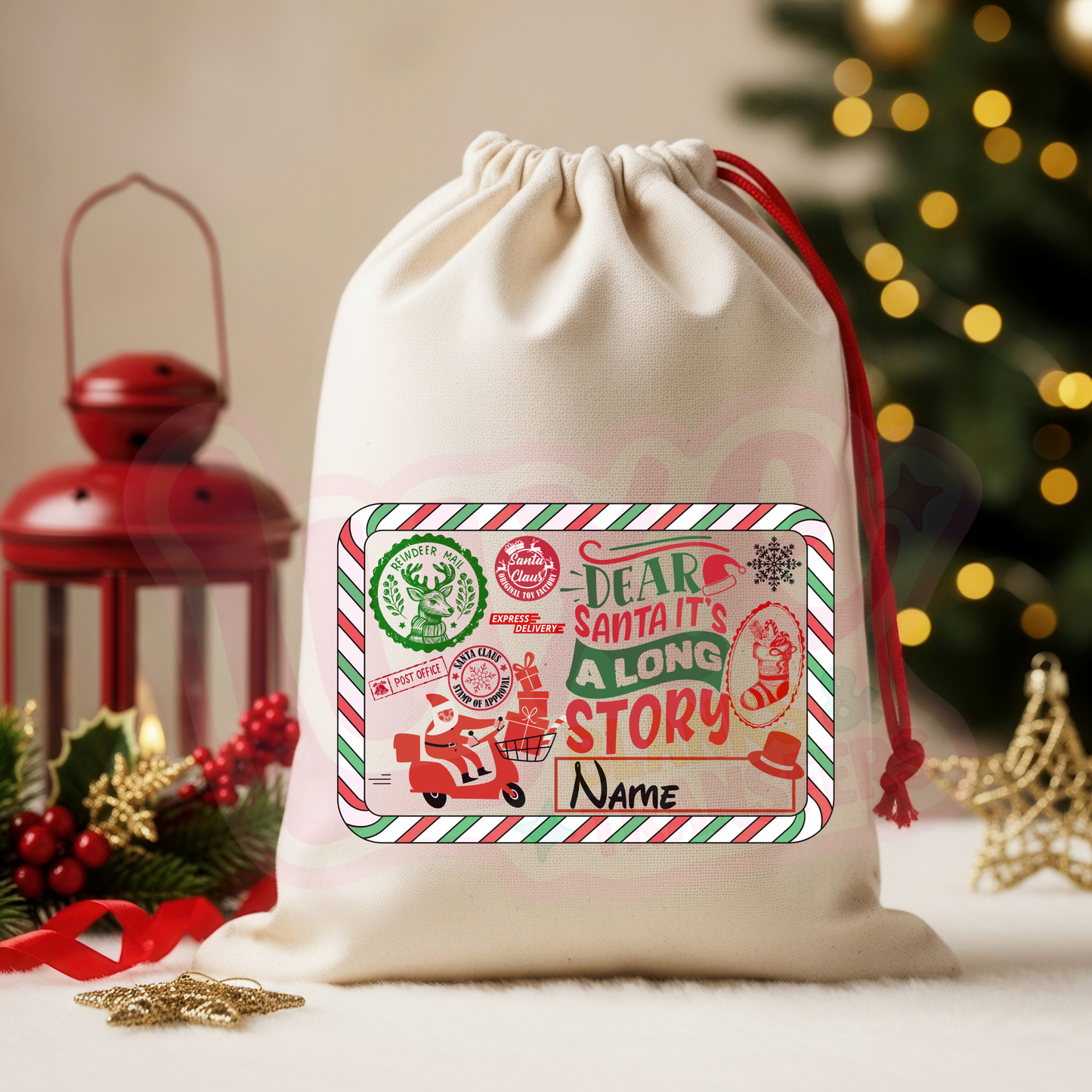 Merry Xmas 3 | Santa Sack DTF Heat Transfer | #81