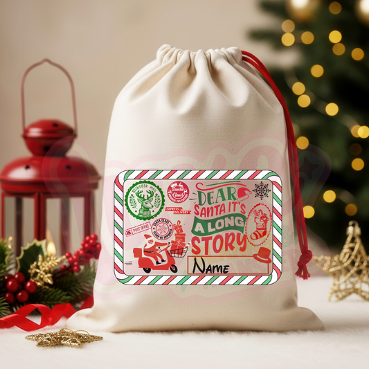 Merry Xmas 3 | Santa Sack DTF Heat Transfer | #81