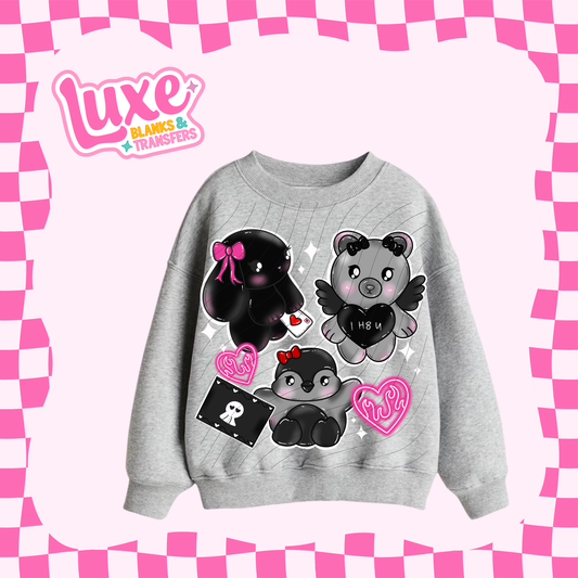 Goth Bunnies | DTF Heat Transfer | #80