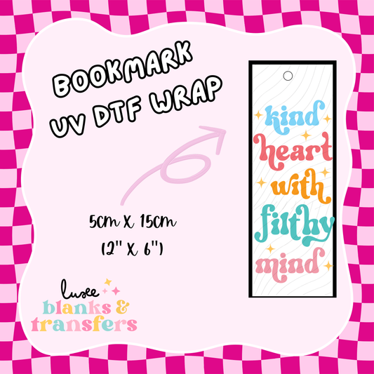 Bookmark UV DTF Wrap (#D25)