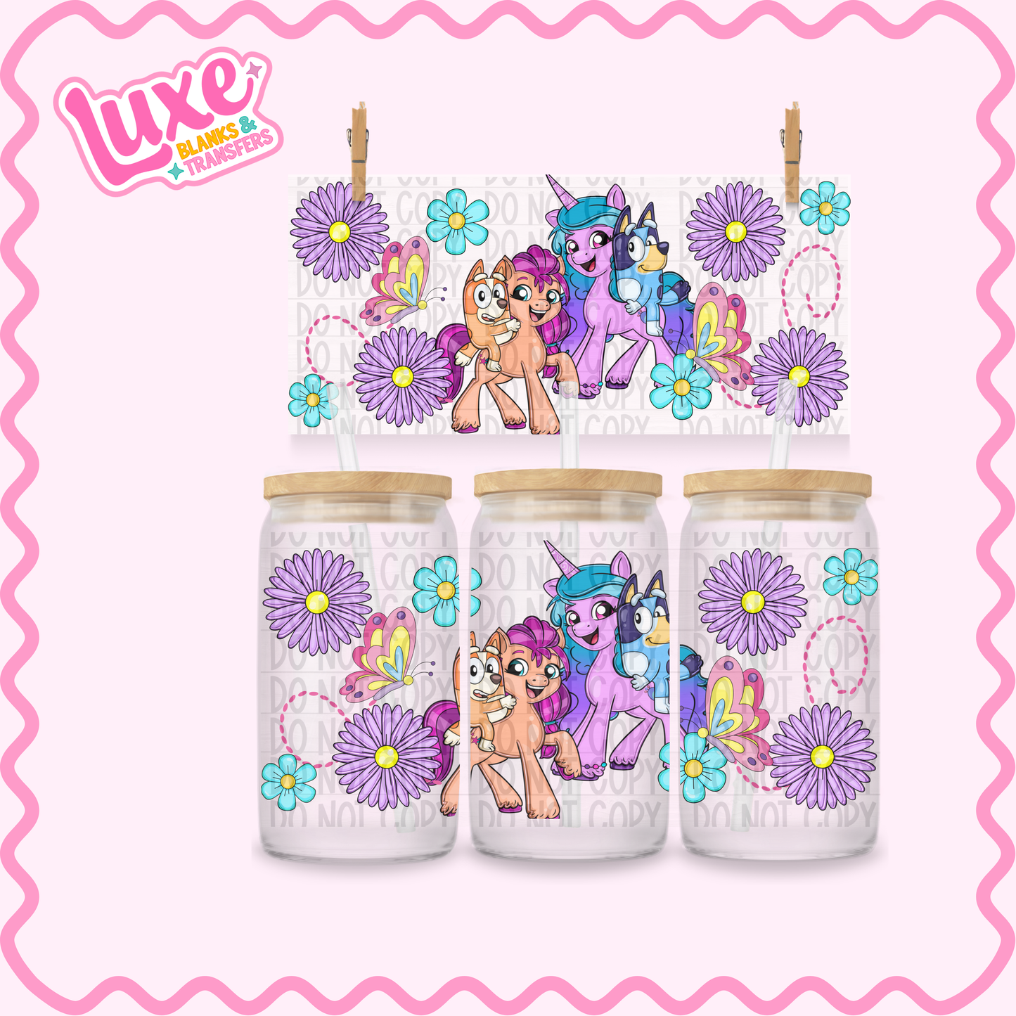 16oz UV DTF Wrap | Little Ponies | #2476