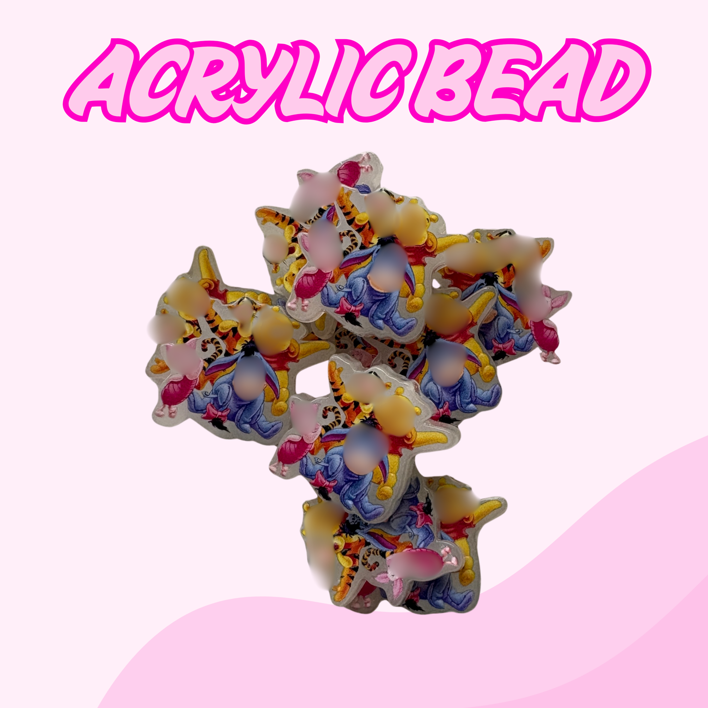 Flatback Acrylic Bead | Pals