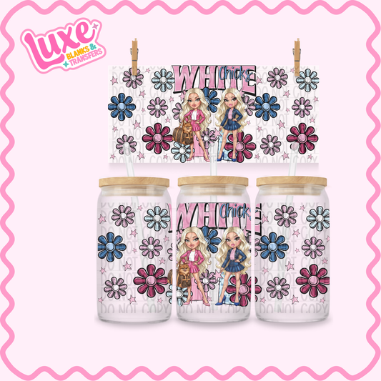 16oz UV DTF Wrap | White Chicks Brat | #3454