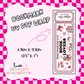 Bookmark UV DTF Wrap (#D27)