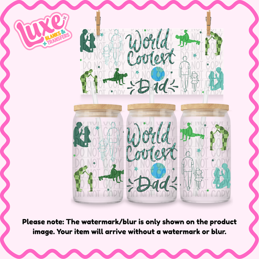 16oz UV DTF Wrap | Coolest Dad | #3927