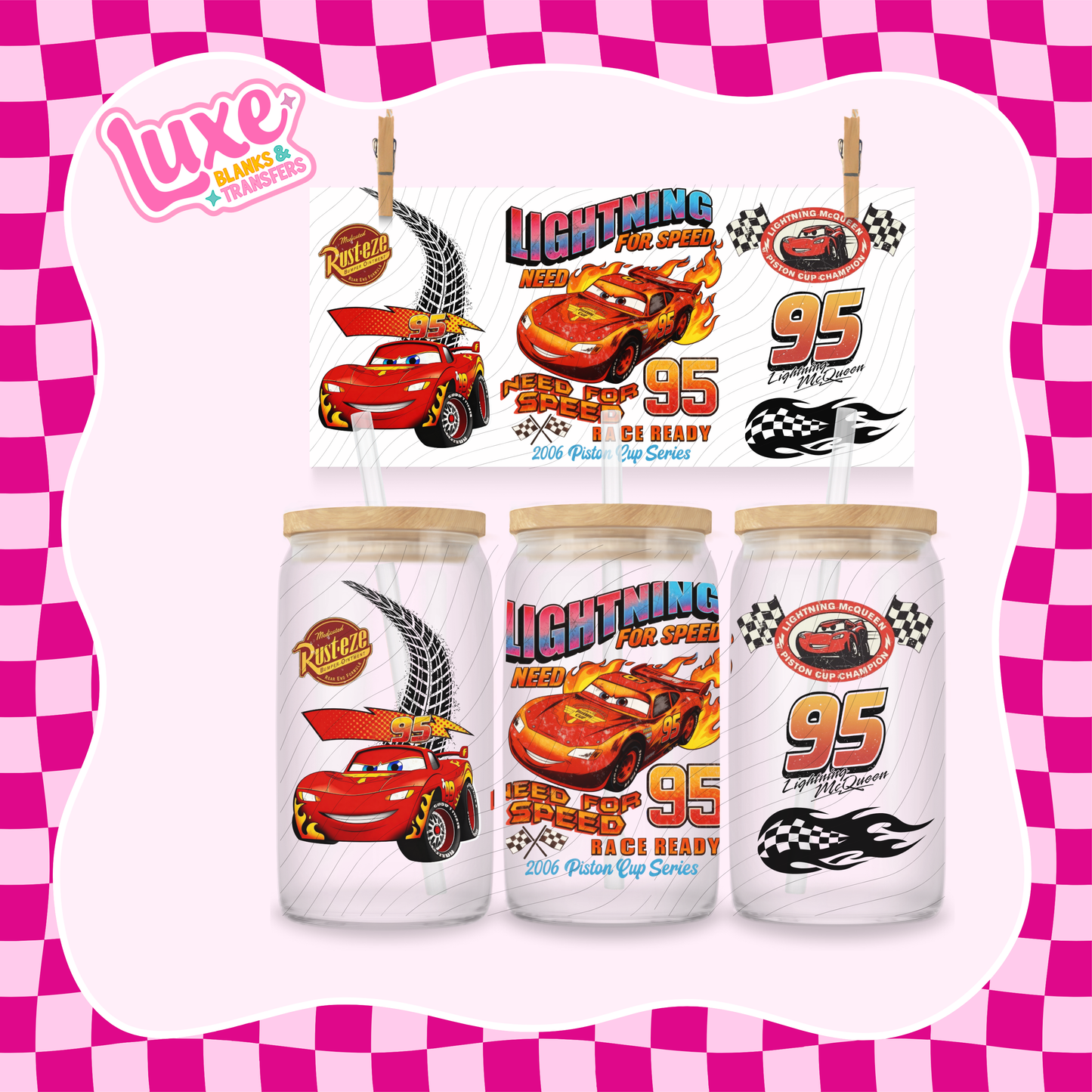 McQueen | UV DTF Wrap | #1205