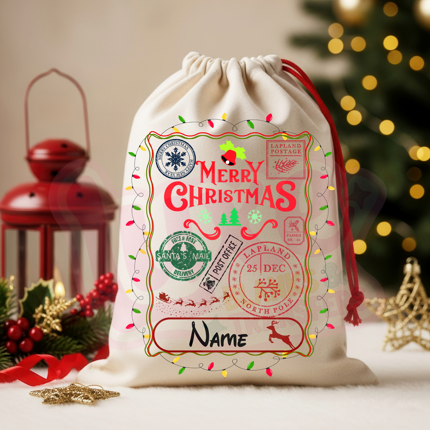 Merry Xmas 6 | Santa Sack DTF Heat Transfer | #84