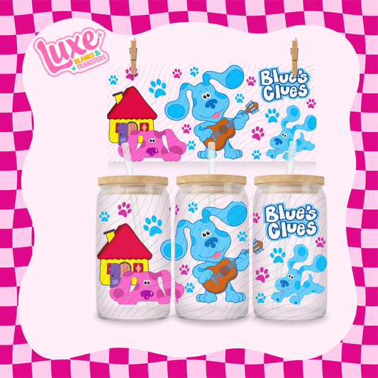 Blue Clue Kids Show | 16oz UV DTF Wrap | #1701