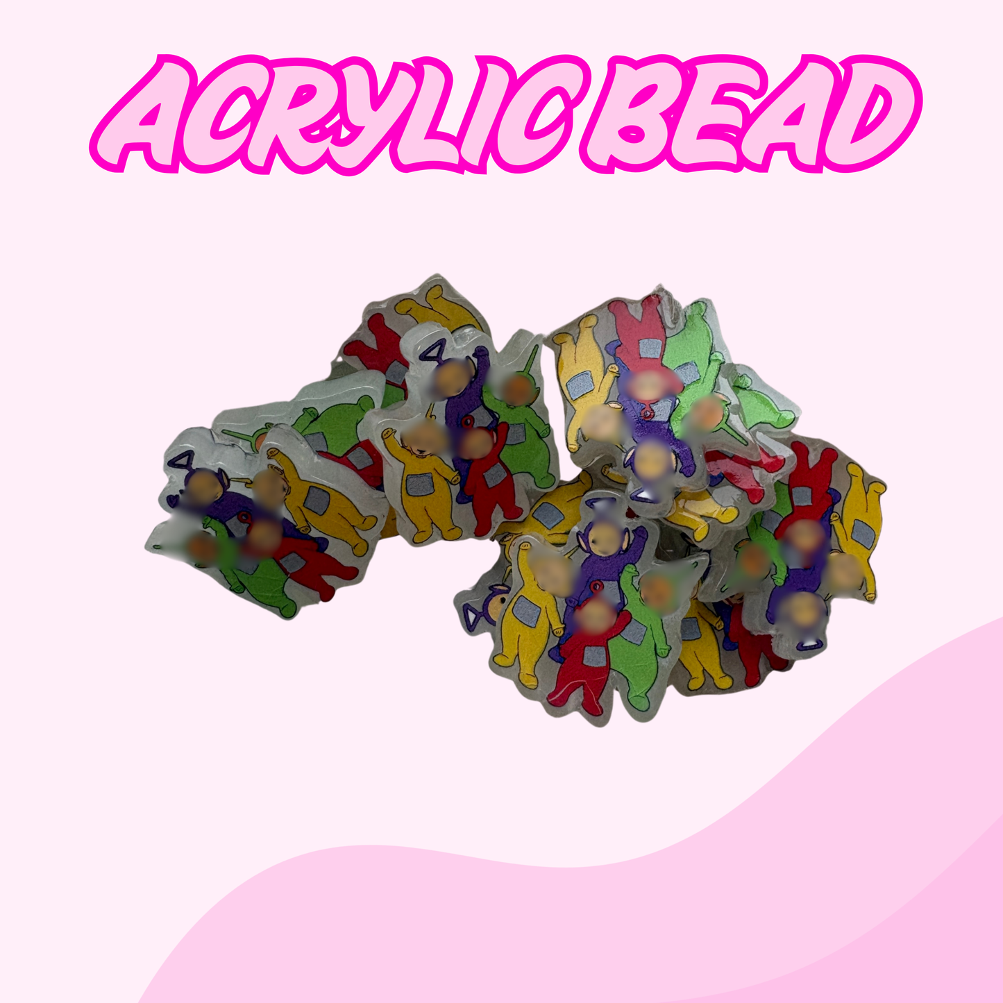 Flatback Acrylic Bead | Tubs