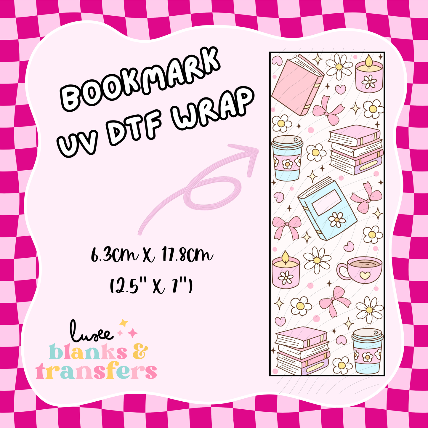 Bookmark UV DTF Wrap (#D29)
