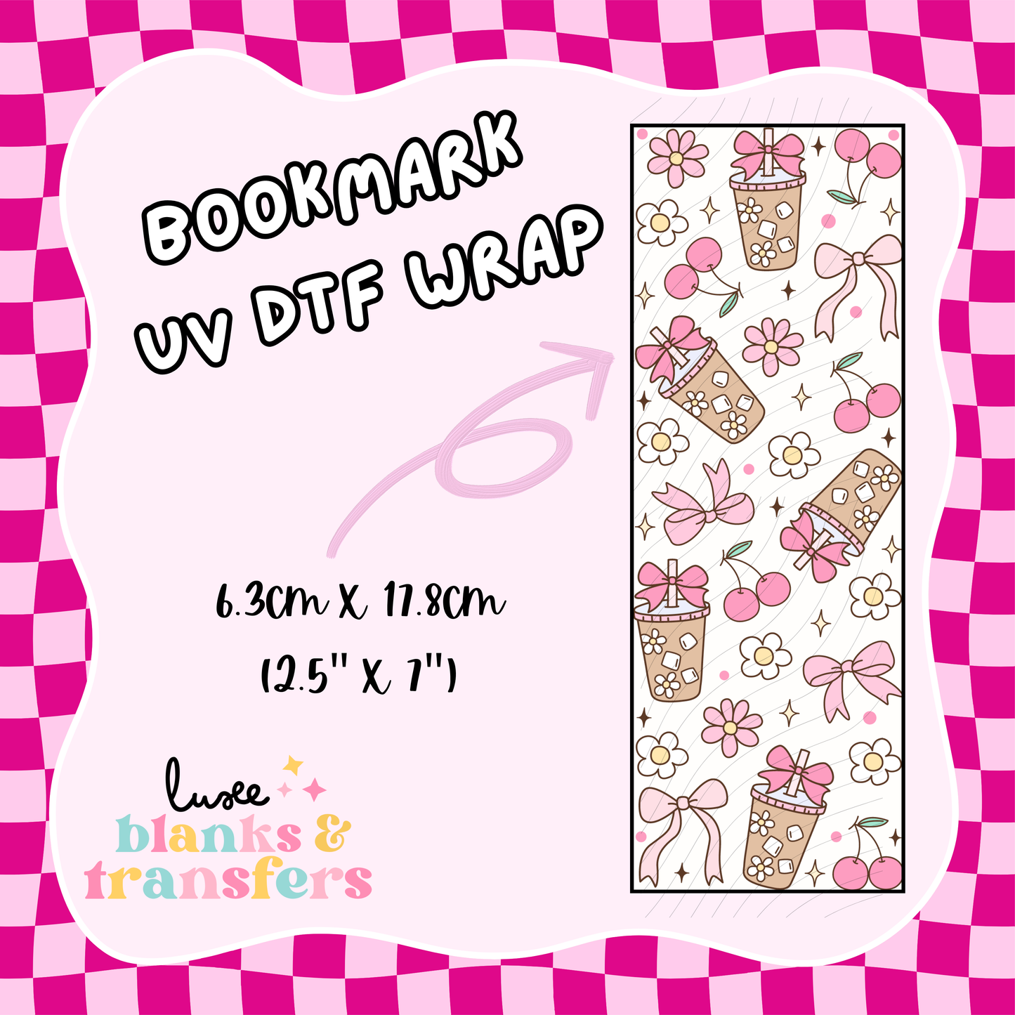 Bookmark UV DTF Wrap (#D30)