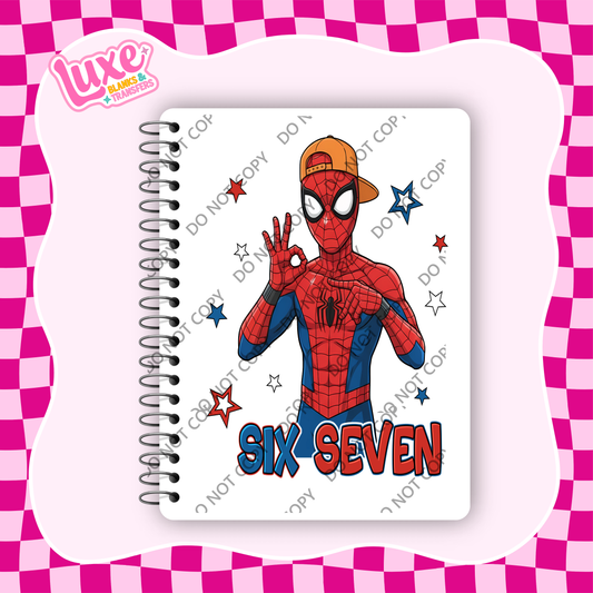 A5 Journal UV DTF Transfer | 6 7 Spidey | #A92