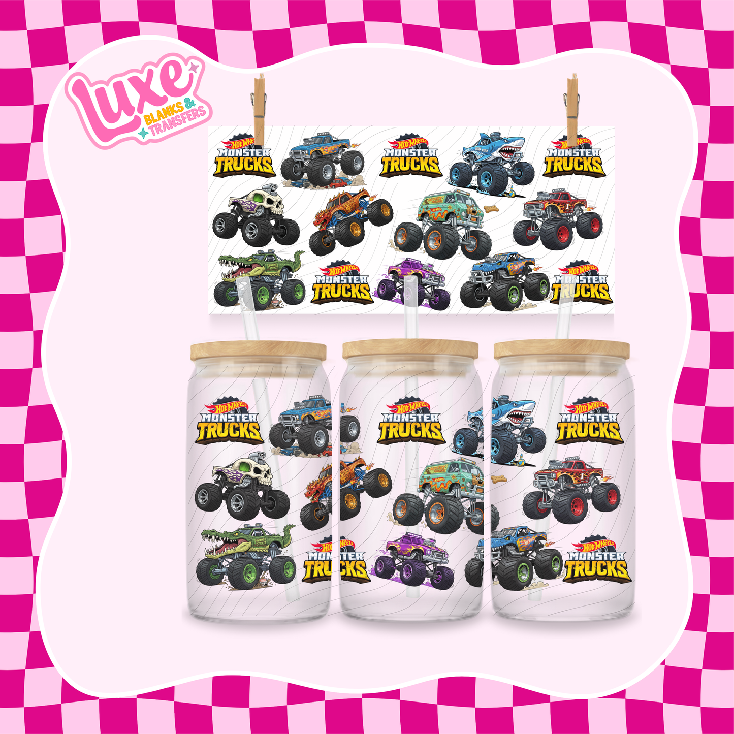 Monster Trucks 2 | UV DTF Wrap | #1208