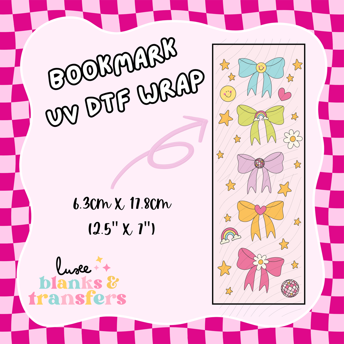 Bookmark UV DTF Wrap (#D31)