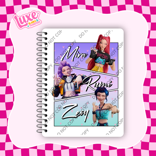 A5 Journal UV DTF Transfer | K-Pop Girls | #A94