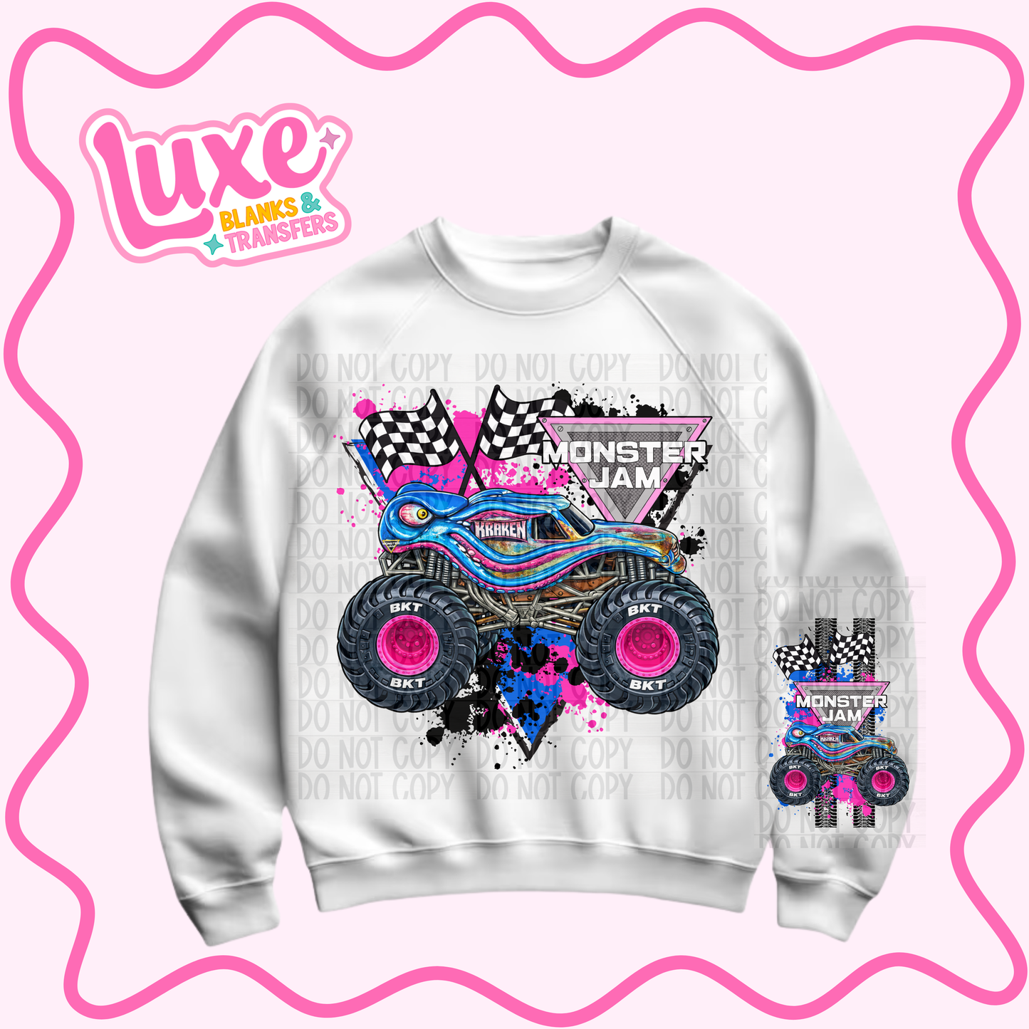 DTF Heat Transfer | Monster Truck Kraken | #740