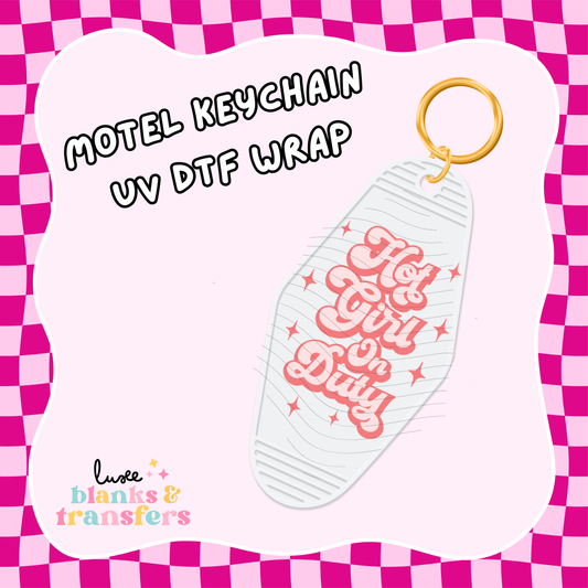Motel Keychain UV DTF Wrap (#C08)