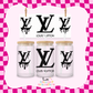 Black LV Drip #2 UV DTF Wrap by Luxe (#690)