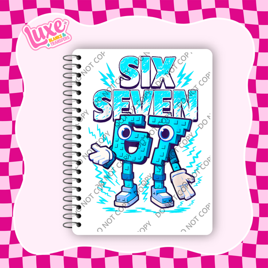 A5 Journal UV DTF Transfer | 6 7 Blue | #A95