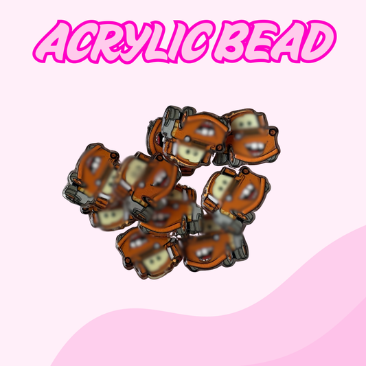 Flatback Acrylic Bead | Truck