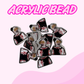 Flatback Acrylic Bead | Clown