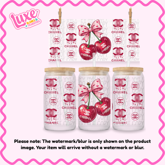 16oz UV DTF Wrap | C/C Cherry | #2054