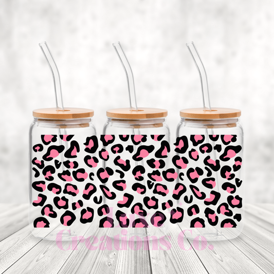 Pink Leopard Print UV DTF Wrap (#91)