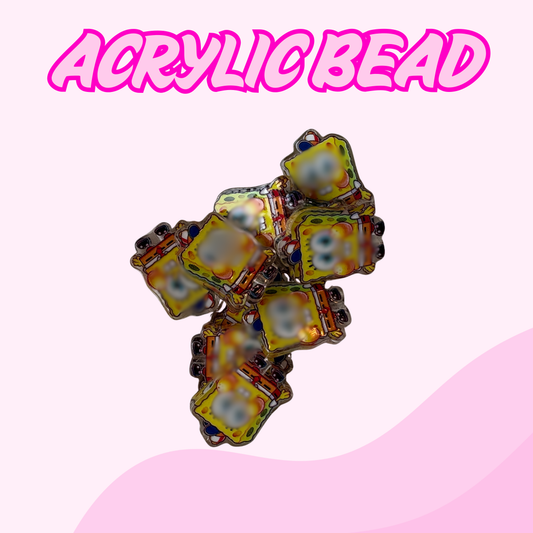 Flatback Acrylic Bead | Sponge