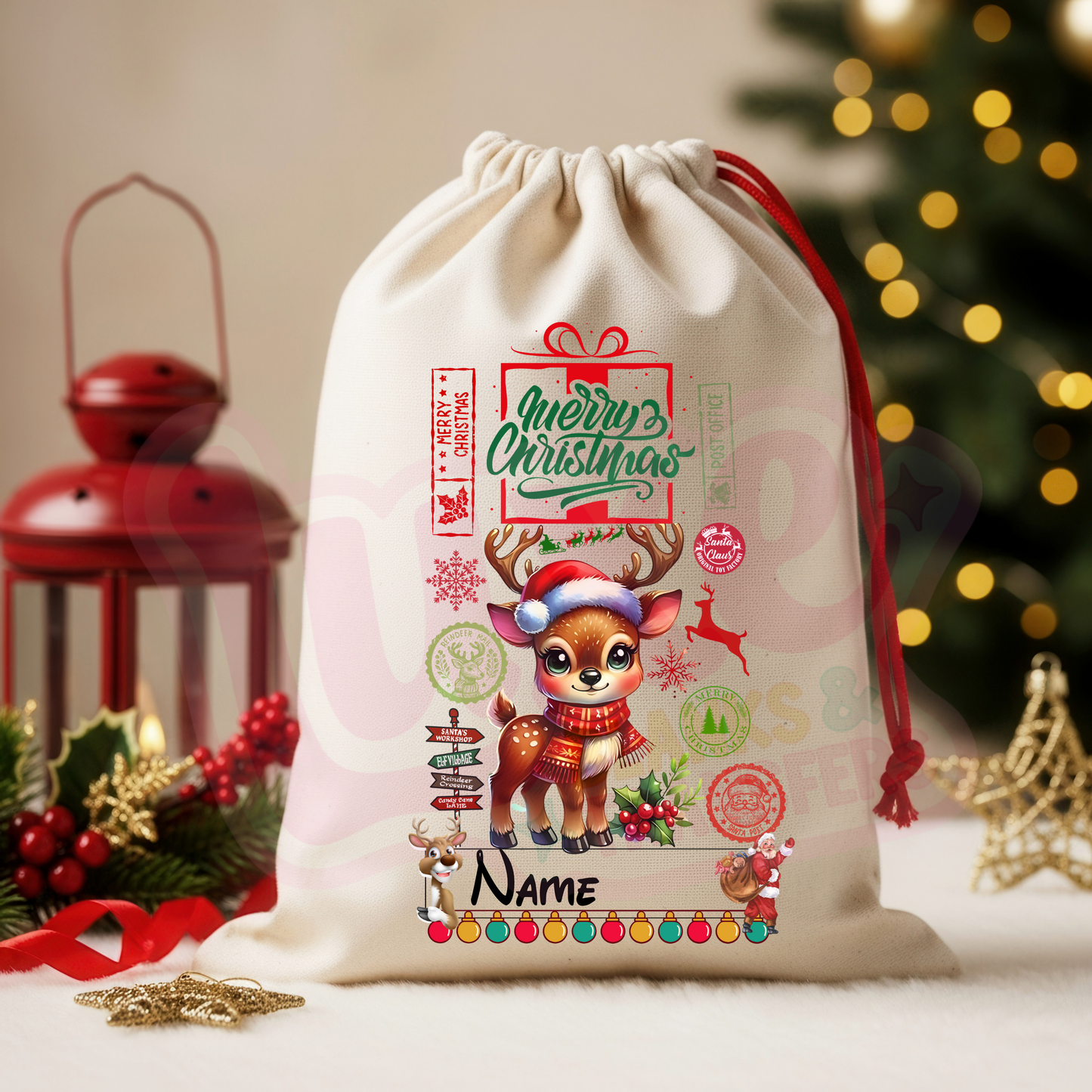 Merry Xmas 14 | Santa Sack DTF Heat Transfer | #92